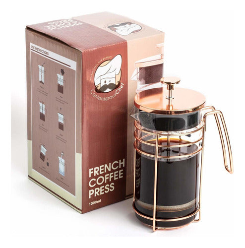 Cantankerous Chef French Press and Teapot - 33.8 Fl Oz Coffee Maker 0