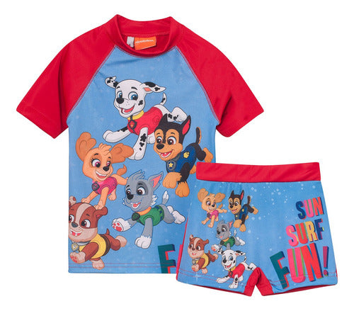 Nickelodeon Paw Patrol® UV Shirt + Solar Swim Trunks Set for Kids 0