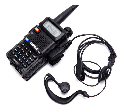 Kit 2x Fone De Rádio Microfone 777s Uv5r Compatível Baofeng 5