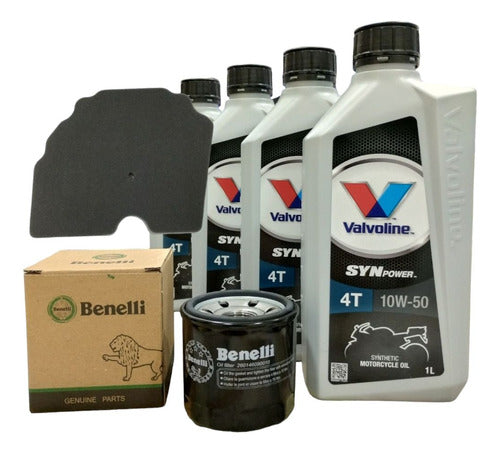 Benelli Kit Service Trk502 + Valvoline Synthetic + Original Filters 0