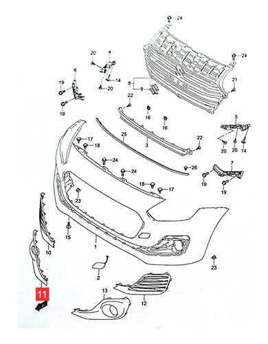 Suzuki Swift 2019- Right Side Walk Frame with Hole 0