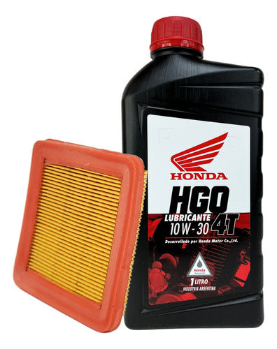 Honda Original Air Filter and Mineral Oil Kit Hgo 10w30 Biz 125 0