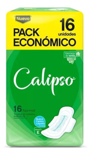 6 Calipso Feminine Hygiene Pad With Wings Pocket x 16 0