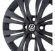 Set of 4 VW Gol Trend R15 2019 Front Satin Black Wheel Hubcaps 2