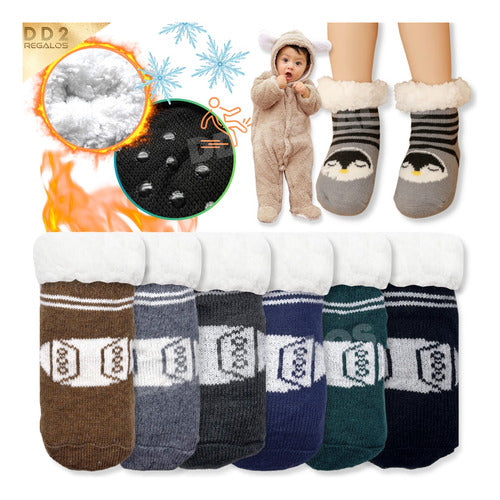 DD-2 Pantyhose with Lamb Slippers for Boys Infant Children Design 1