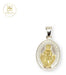 Oval Silver and Gold Miraculous Medal Pendant 2