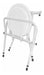 Romano Portable Folding Toilet with Adjustable Height and Backrest 0