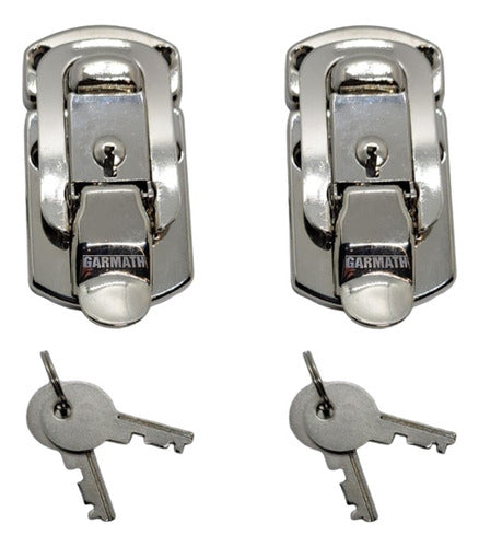 Set of 2 Exterior Quick-Release Locks with Suitcase Keys 0