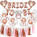 Set De Globos Bride To Be Despedida De Soltera Rosa Gold 0