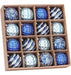 Sea Team 16 Christmas Tree Baubles Dark Blue/Grey 8cm 0