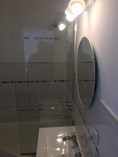 Fixed Shower Screen 3+3 Blindex 850x140cm with Aluminum Profiles 1