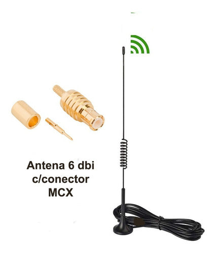 Contec Antenna 3G/4G Cable 2 Mts; Magnetic 6 Dbi 1