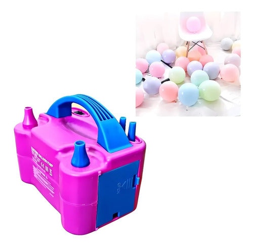 Silverled Electric Balloon Inflator + 50 Pastel Balloons 0