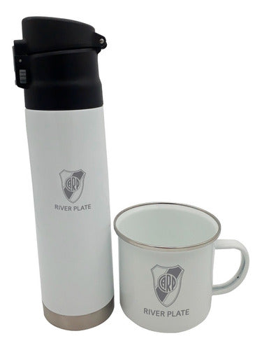 Rixon Thermal Bottle and Coffee or Tea Mug River Plate 0