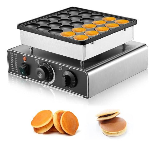 Mathowal Mini Pancakes Maker Machine 25pcs Electric Muffin M 0