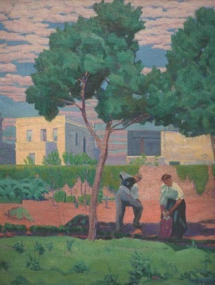 Carmelo De Arzadun - En La Quinta - 1915 - Lámina 45x30 Cm. 1