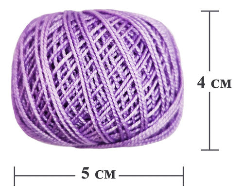 KGS Crochet Cotton Yarn in 10 Pastel Color Balls 1