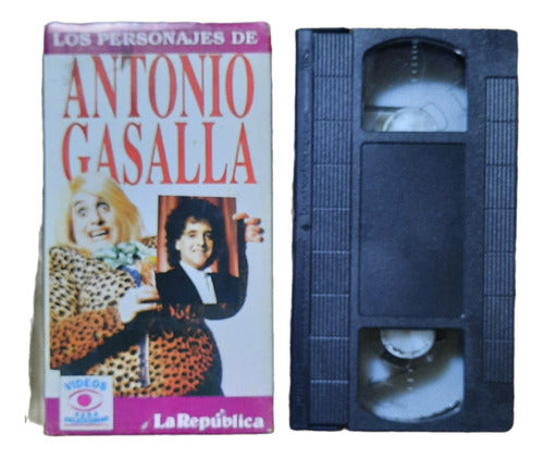 Video Vhs Los Personajes De Antonio Gasalla Humor 0