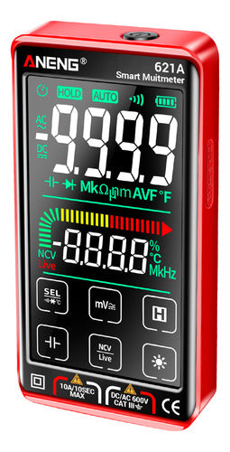 Multímetro Digital Inteligente Com Tela De Toque Aneng 621a 2