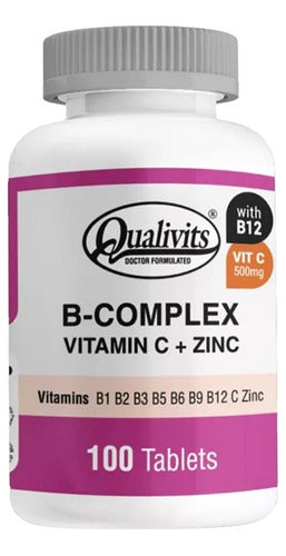 Qualivits B Complex, Zinc, Vitamin C Super Omega 3 100 Softgels 1