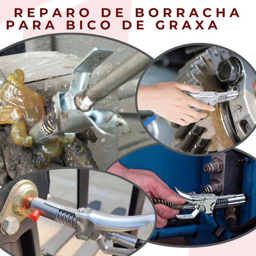 Reparo De Borracha Para Bico Aplicador De Graxa - 2 Peças 7