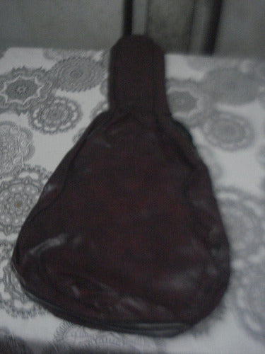 Brown Faux Leather Cover for Acoustic Guitar 0