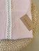 Bed End Old Pink Gauze with Cotton Lace - 200x50 cm 9