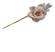 Adorno Flor Rosa 31cm Blanco Natural Decoracion Navidad 0