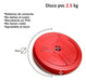 Gym-Man 4 PVC Discs of 2.5 kg for Dumbbell Bars 1