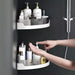 Reinforced Adhesive Shelf + Corner Shelf + Soap Holder Combo Deal 5