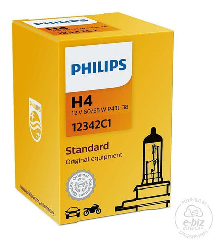 Philips Lampara Optica Delantera H4 60/55W Bajaj Honda Yamaha 0