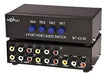 Interruptor De 4 Vías Av Rca Switcher 4 In 1 Out Compuesto V 0