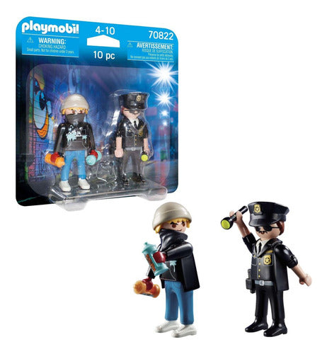 Playmobil Police and Vandal Duo Pack Collectible Figures 0