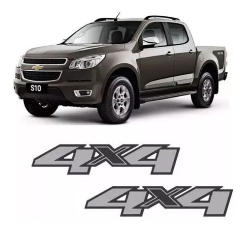 Adhesivo Laterales 4x4 Nueva S10 Año 2012 Al 2018 0