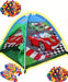 Foldable Playhouse Castle Car Tent for Kids + 50 Ball Pit Balls 0