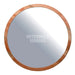 Round Wooden Frame Circular Mirror - 100cm Diameter 1