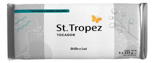 Jabón De Tocador Brillo Y Luz St Tropez 3x125g 0