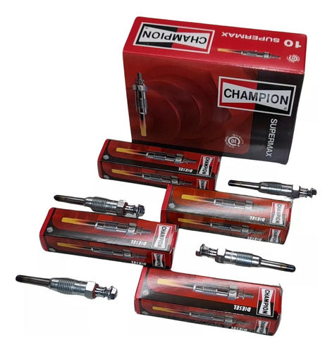 Champion 4 Glow Plugs Fiat Uno Duna Fiorino 1.7 Diesel 0