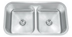 Aqualia Double Kitchen Sink Basin AISI 304 82.3x46.3x23 0