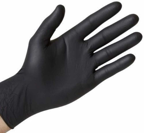 Guantes Nitrilo Negro Xl X100 Resiste Nafta Seguridad $ab 0