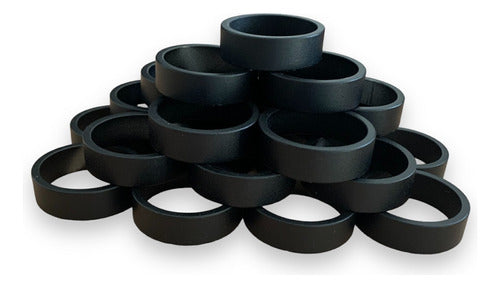 Persé Bicicletas 25 Aluminum Spacers Black 10mm X 28.6 0