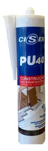 Ciser-sellador Pu40 Gris, Blanco Y Negro 400g 0