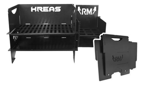 Portable Fire Pit Grill - Kreas with Balcony Grill 1