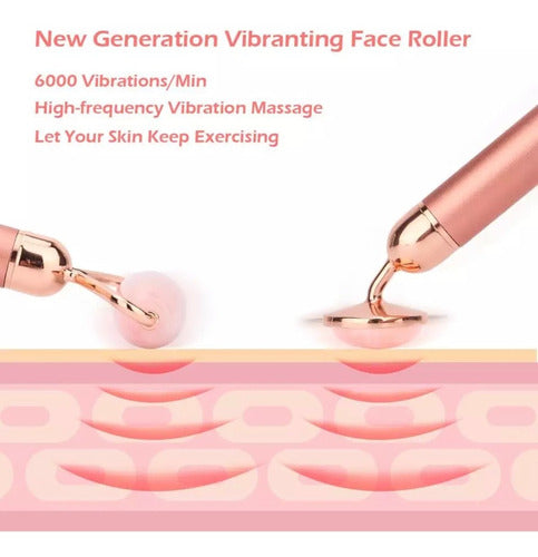 Beauty Now Argentina Quartz Roller Energy Beauty Bar Double Head Massager 5