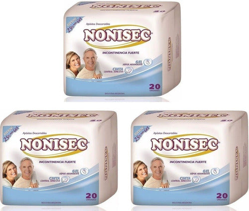 Nonisec Strong Absorbent Pads for Adults X 60 Units 0