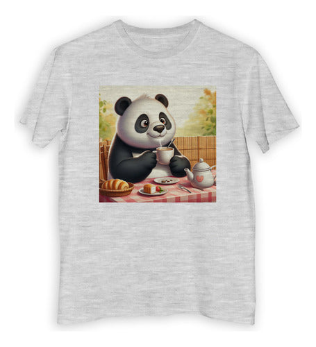 Tienda Cubik Panda Café Breakfasting On The Table T-Shirt for Kids 1