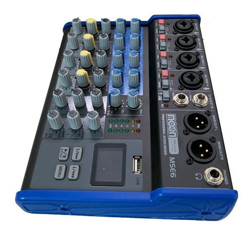 Moon Consola Mixer De 6 Canales Con Mp3, Rec Effect Audiofer 1