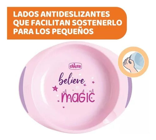 Chicco Magic Pink Baby Dish Set x2 12m+ by Bemar Babys 5