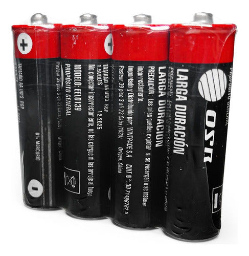 Efftec AA Carbon Batteries Pack of 60 Non-Rechargeable 1.5V 0