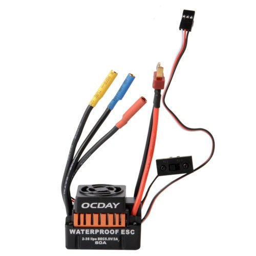 Impermeable De 60a Esc Sin Escobillas 5.5v / 3v Bec Programa 4